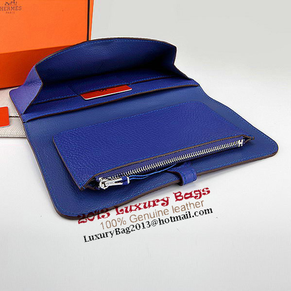 Hermes Dogon Combined Wallet A508 RoyalBlue