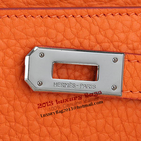 Hermes Kelly Original Leather Bi-Fold Wallet A708 Orange