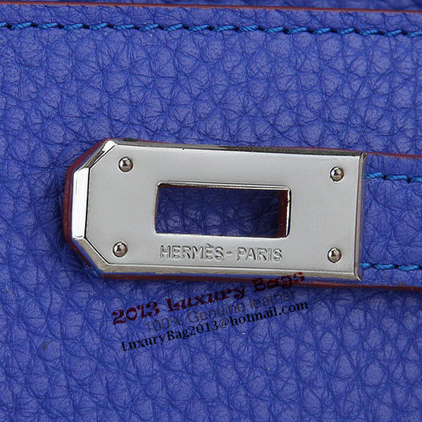 Hermes Kelly Original Leather Bi-Fold Wallet A708 RoyalBlue