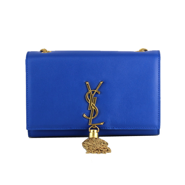 Yves Saint Laurent Monogramme Cross-body Shoulder Bag 66016 Blue