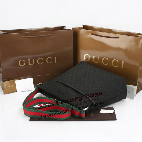 Gucci GG Canvas Medium Messenger Bag 189751 Black