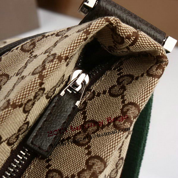 Gucci GG Canvas Medium Messenger Bag 189751 Brown