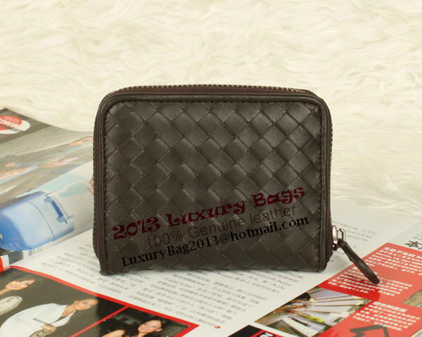 Bottega Veneta Intrecciato Nappa Mini Wallet 5818 Brown