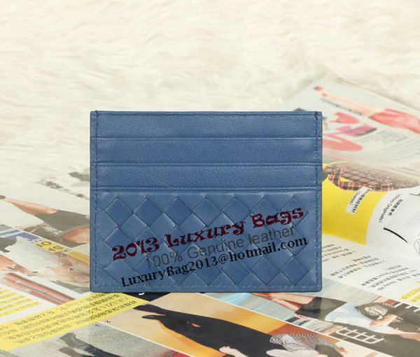 Bottega Veneta Intrecciato VN Card Case 5811 Blue