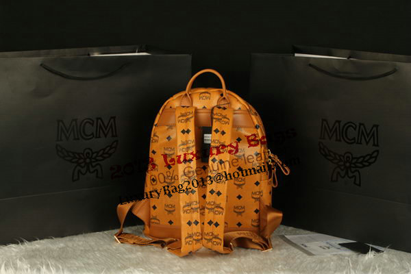 MCM Stark Backpack Large in Calf Leather 8004 Camel