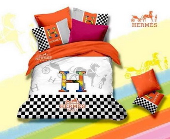 Replica HERMES Bedclothes Four Pieces Set_B