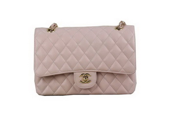 Chanel 2.55 Series Classic Flap Bag 1112 Pink Cannage Pattern Original Leather Gold