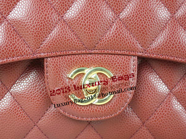 Chanel Classic Flap Bag 1113 Burgundy Original Cannage Pattern Leather Gold