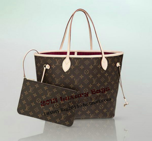 Louis Vuitton Monogram Canvas Neverfull MM M40996 Fuchsia