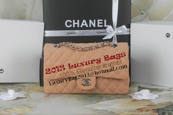 Chanel 2.55 Series Classic Flap Bag A01112 Beige Original Nubuck Cannage Pattern Leather Silver