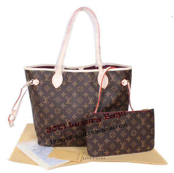 Louis Vuitton Monogram Canvas Neverfull MM M40996 Fuchsia