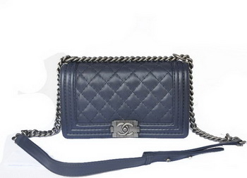 Chanel Boy Flap Shoulder Bag Original Calfskin Leather A67086 RoyalBlue