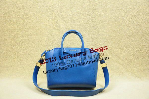 Givenchy Small Antigona Bag Original Leather 1800 Blue