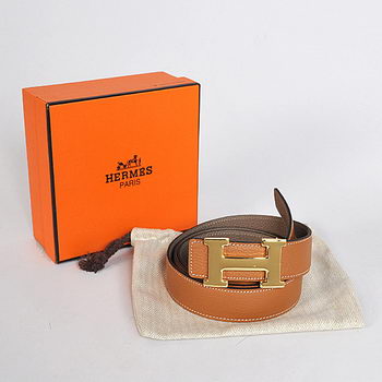 Hermes Dark Gray Bovine Jugular Veins Belt HR1009A Gold