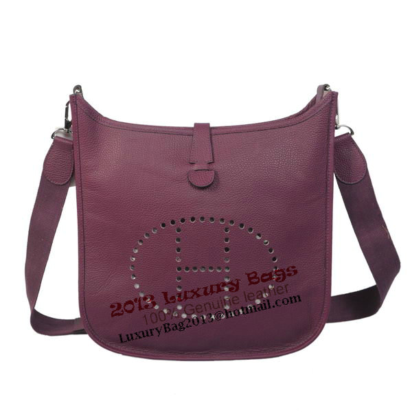 Hermes Evelyne Messenger Bag H1608 Purple