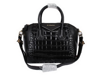 Givenchy Small Antigona Bag in Black Coco Leather 9981S