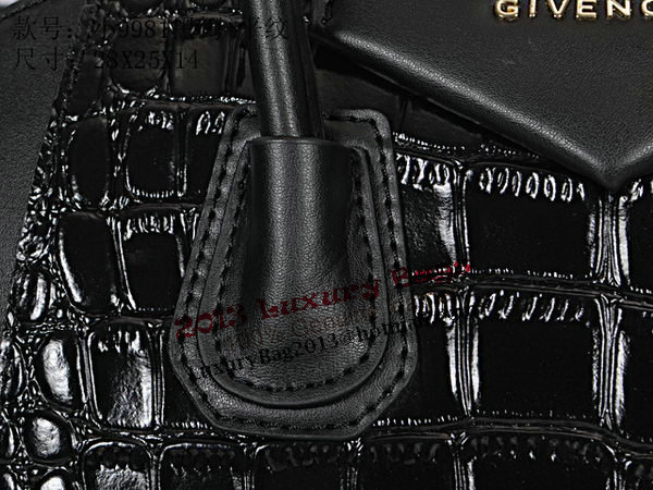 Givenchy Small Antigona Bag in Black Coco Leather 9981S