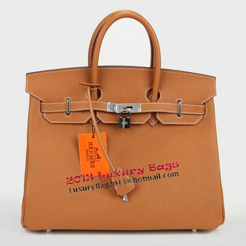 Hermes Birkin 35CM Tote Bag Wheat Original Leather H35 Silver