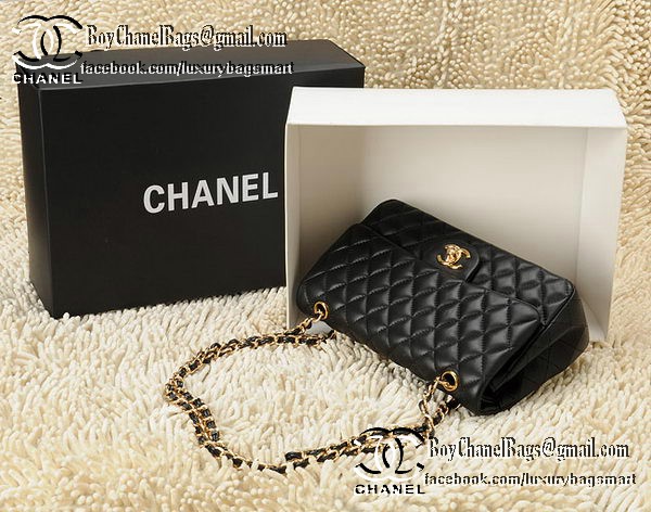 Chanel Classic Flap Bag 2.55 Series CHA1112 Black Original Leather