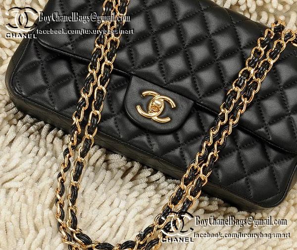 Chanel Classic Flap Bag 2.55 Series CHA1112 Black Original Leather