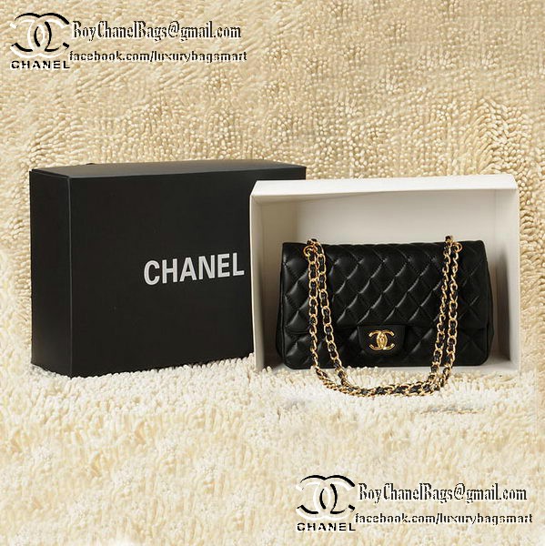 Chanel Classic Flap Bag 2.55 Series CHA1112 Black Original Leather