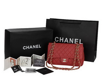 Chanel Classic Flap Bag Cannage Pattern CHA1113 Red