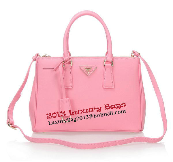 Prada Saffiano Leather Tote Bag BN1801 Pink