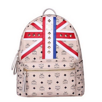 MCM Medium Flag of UK Backpack MC5173 Beige