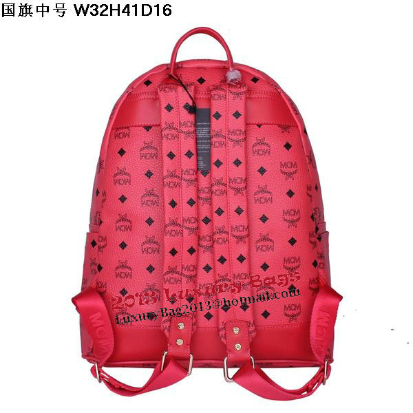 MCM Medium Flag of UK Backpack MC5173 Red