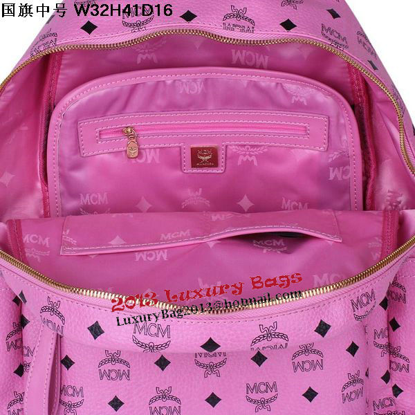 MCM Medium Flag of UK Backpack MC5173 Rosy