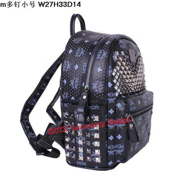 MCM Small Stark Front Studs Backpack MC4237S Black