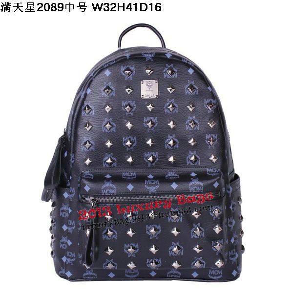 MCM Stark Studded Medium Backpack MC2089 Black