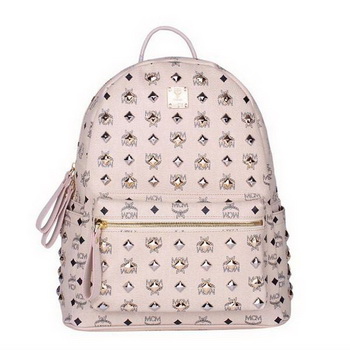 MCM Stark Studded Medium Backpack MC2089 OffWhite