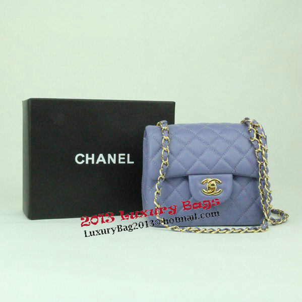 Chanel mini Classic Flap Bag Lavender Leather 1115 Gold Chain