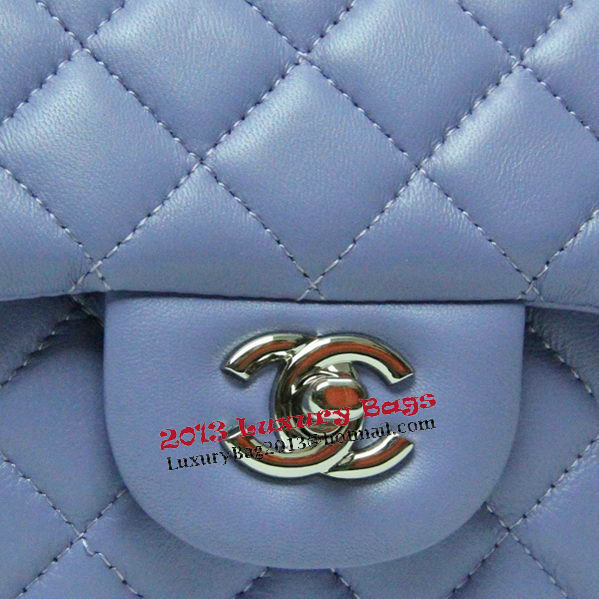 Chanel mini Classic Flap Bag Lavender Leather 1115 Silver Chain