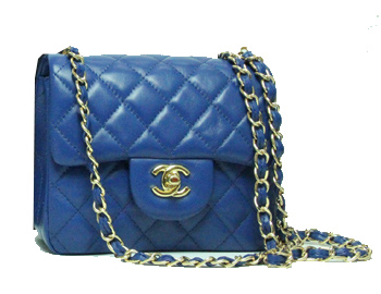 Chanel mini Classic Flap Bag Royal Leather 1115 Gold Chain