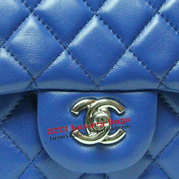 Chanel mini Classic Flap Bag Royal Leather 1115 Silver Chain