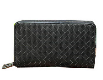 Bottega Veneta Intrecciato Calfskin Wallet BV1889 Black