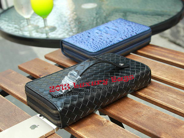 Bottega Veneta Intrecciato Calfskin Wallet BV1889 Black