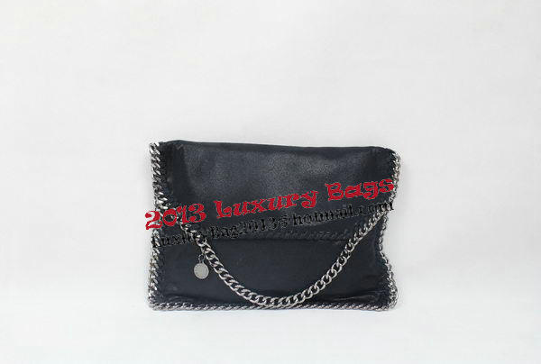 Stella McCartney Falabella Black PVC Cross Body Bag 876 Silver
