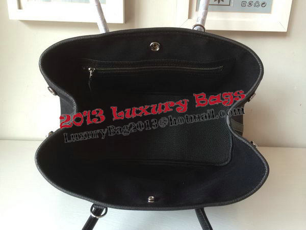 Hermes Garden Party 30CM Bag Canvas Leather H11S Black