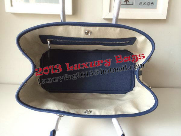 Hermes Garden Party 30CM Bag Canvas Leather H11S Royal