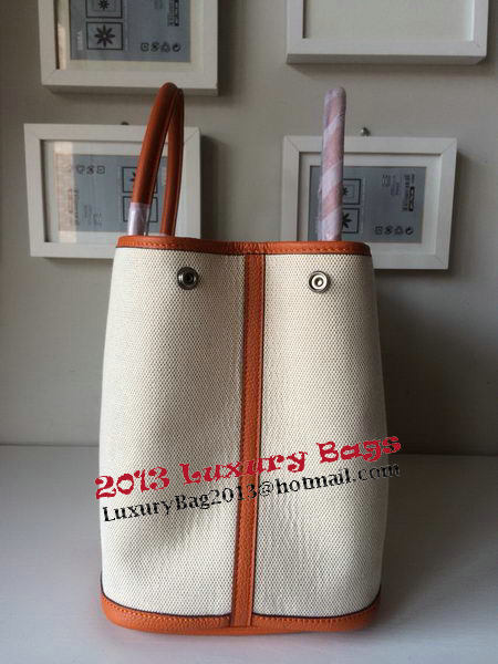 Hermes Garden Party 36CM Bag Canvas Leather H11M Orange