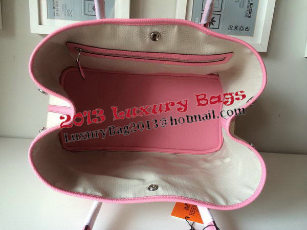 Hermes Garden Party 36CM Bag Canvas Leather H11M Pink