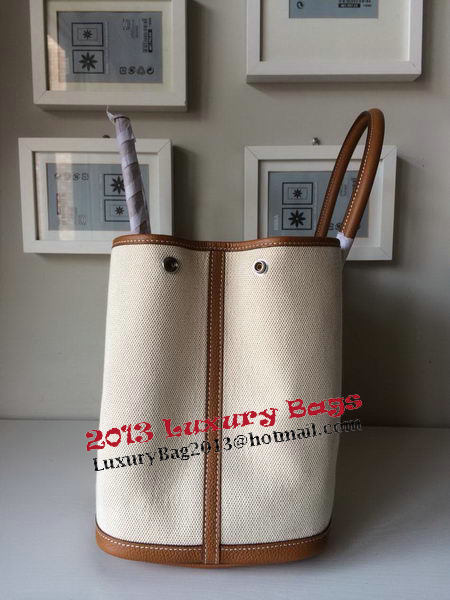 Hermes Garden Party 36CM Bag Canvas Leather H11M Wheat