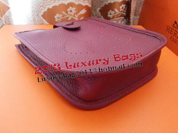 Hermes mini Evelyne Messenger Bag H1608S Burgundy