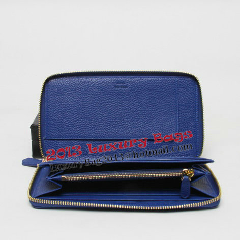 Prada Grainy Leather Wallets 1M1188 Blue