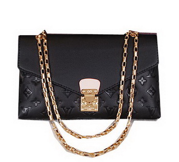 Louis Vuitton Monogram Empreinte Pallas Chain Bag M41202 Black