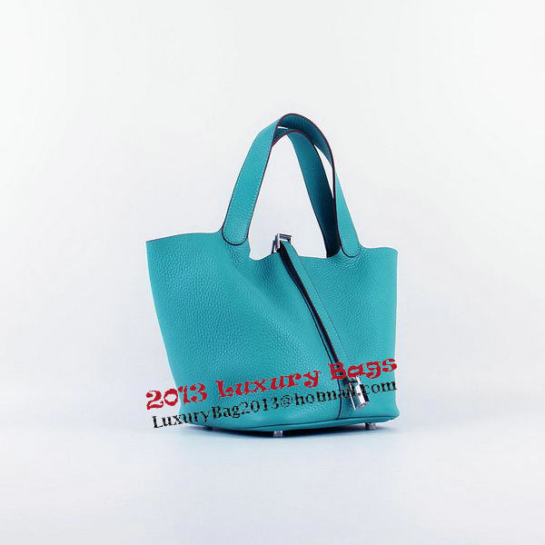 Hermes Picotin Lock PM Bag in Clemence Leather H8615 Green