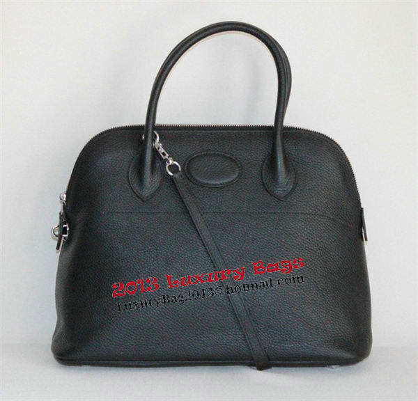 Hermes Bolide 37CM Calfskin Leather Tote Bags H509084 Black